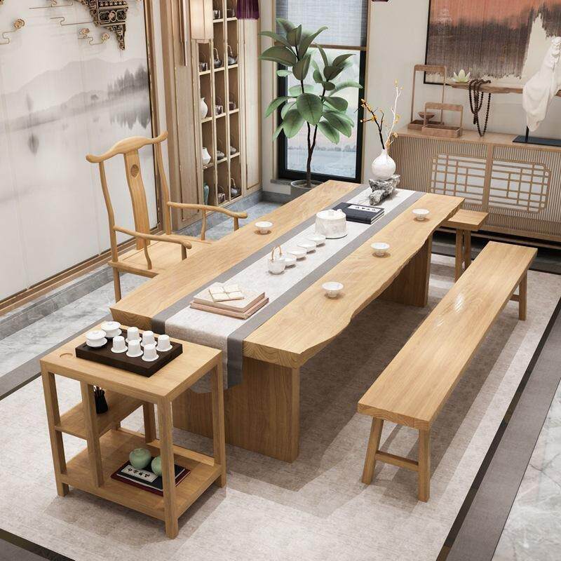 实木茶桌椅组合客厅新中式简约茶几泡茶桌现功夫茶艺桌禅意茶台