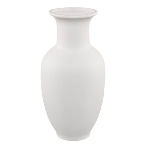 白色北HMT欧落瓶地陶花艺术电视客厅插花摆件瓷展厅装柜饰花器