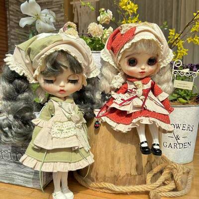 blythe小布娃娃衣服ob22ob24娃衣azone小裙子套装夏季风连衣裙