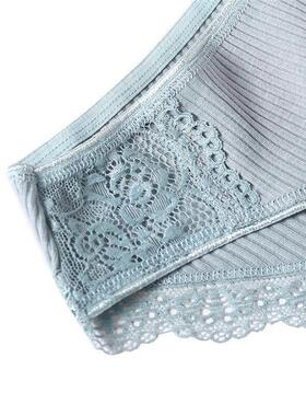 1Pcs/set Women Cotton Panties Low-Rise Underwear Lace Briefs