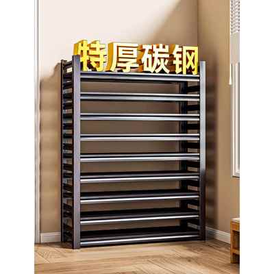 钢制鞋架多层家用门口置物架落地简易收纳架玄关入户门大容量鞋柜