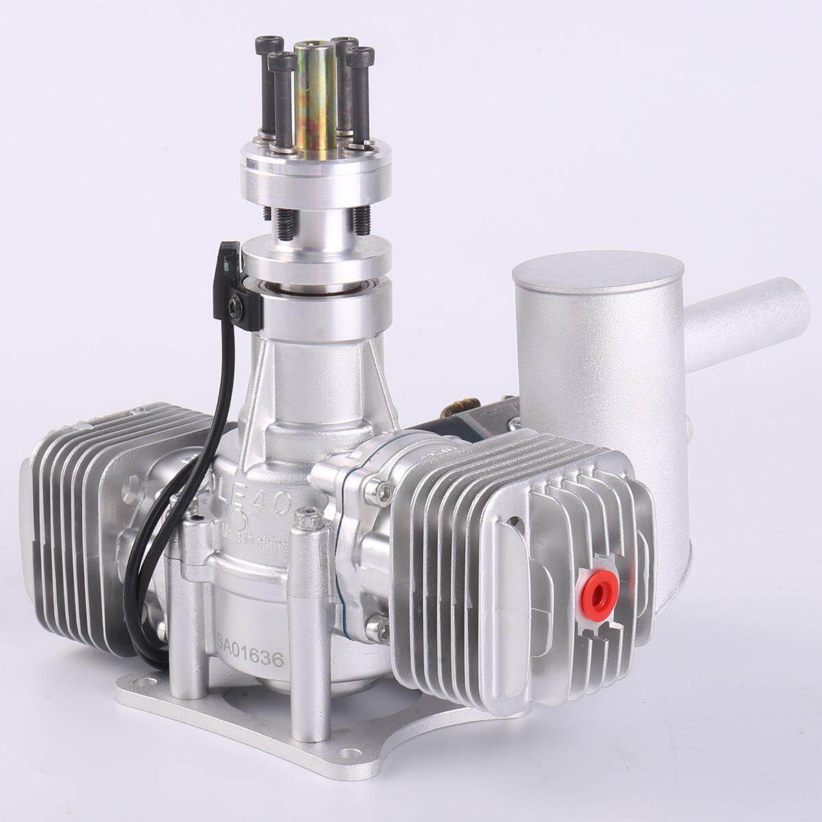 DLE40 航模汽油发动机双缸两冲程侧排气自然风冷手启动40CC排量