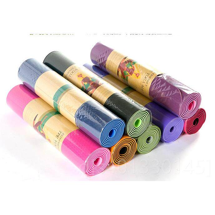 高档t色tpe垫瑜伽6mm 加长健身垫子环保无味防双滑 瑜伽垫pe