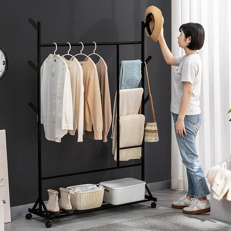 衣帽架落地落地衣架衣架组合衣架