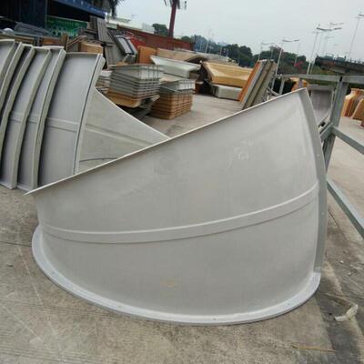 玻璃钢弯头树脂风曲冷却塔30度40度60度90度冷水塔导风筒降噪换热