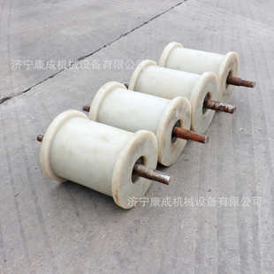 矿用聚氨酯尼龙托辊煤矿井下钢丝绳提升用高分子地滚轮现货