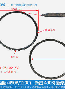 叉车配件 发动机配件 飞轮齿圈(490B/120C) 新昌490B 新柴正包