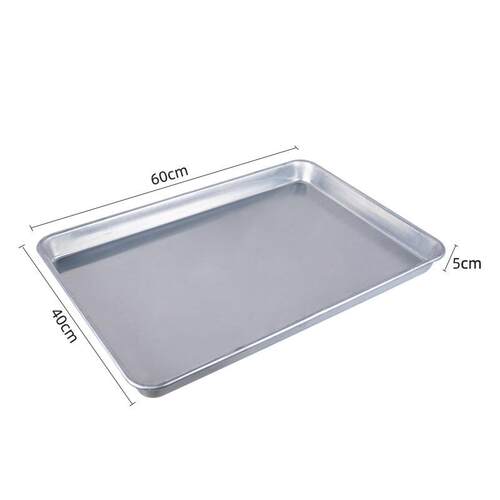 恒联商用铝烤盘方盘加深长方形烤箱蛋糕模具600*400mm商用烘焙