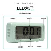 环绕双喇叭充电闹钟学生贪睡电子聪明钟闹钟多功能简约风夜光闹钟