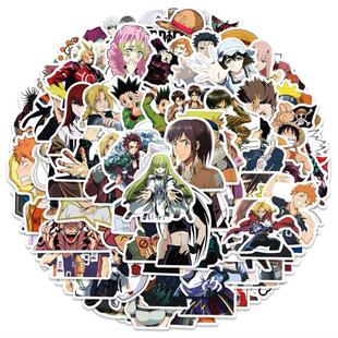 Stickers 50Pcs Anime Graffiti Sticker ONEPIECE Mix NARUTO