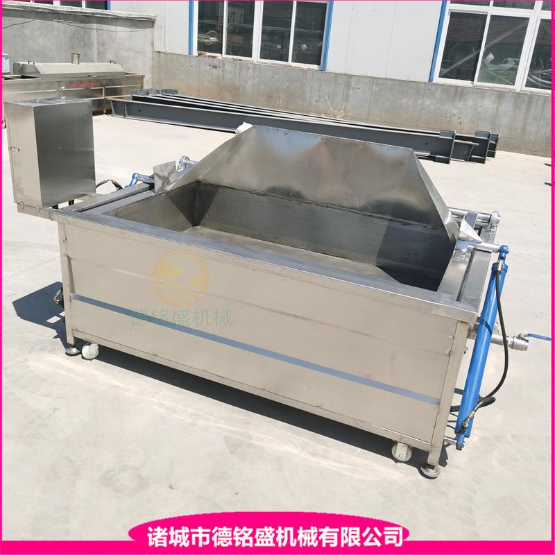 猪肘子电加热油炸锅翻筐液压站出料的鸡鸭鹅油炸机炸肉制品设备