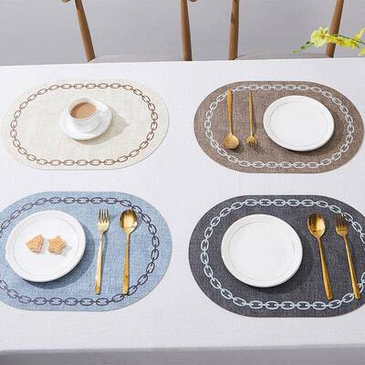 Nordic Creative Western Food Table Mat with Logo Printing