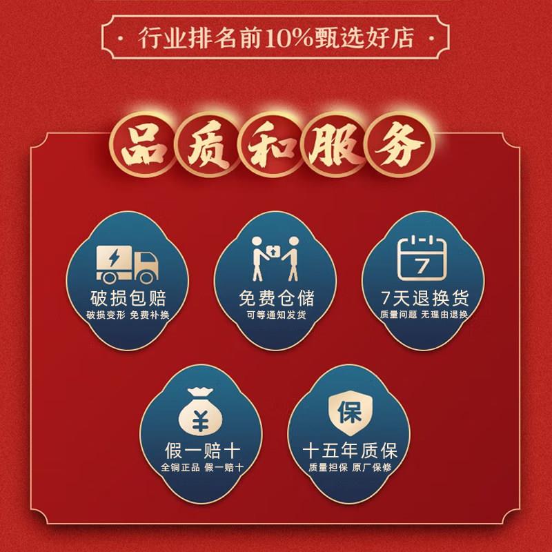 2025新款全铜大红玻璃结婚吊灯中国风阳台户外大门口冬瓜小灯笼