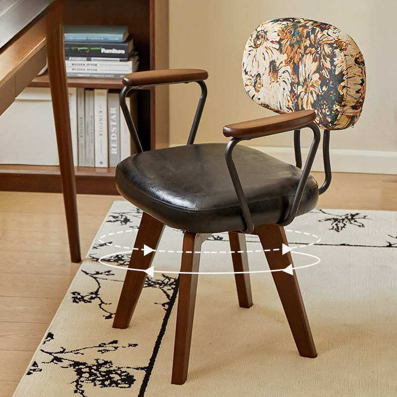 电脑椅家用久坐书房办公室可旋转中古椅子复古靠背化妆凳美甲椅子,商业/办公家具,办公电脑椅/职员椅,淘宝优惠券,粉丝福利购,淘宝优惠卷