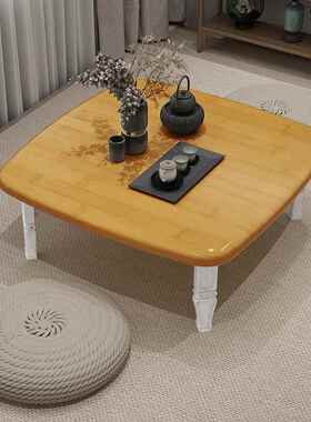 折叠桌餐桌家炕桌地桌饭小桌F958M7SH子榻榻米床用上电折叠书吃桌