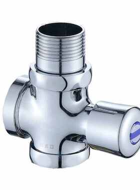 GLBO蹲便器冲水阀手按式厕所开关延时阀大便冲洗阀冲便器黄铜小体