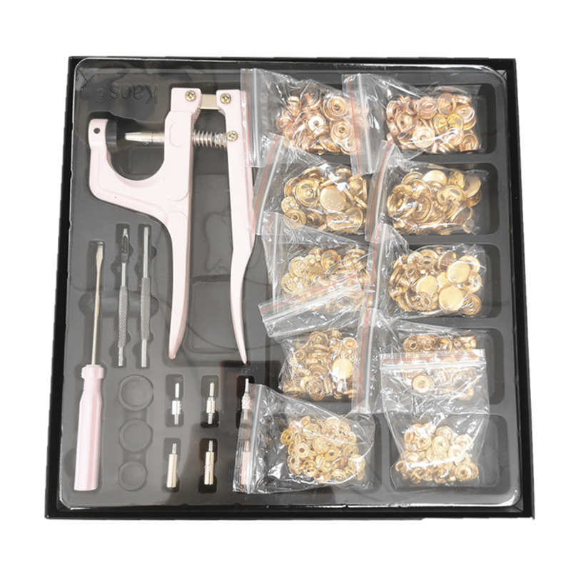 套盒铜子母扣暗扣100套盒装金属套装四合扣