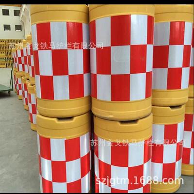 上防海苏州水马市护栏撞00999桶施工栏杆高速政路口注水桶反光警