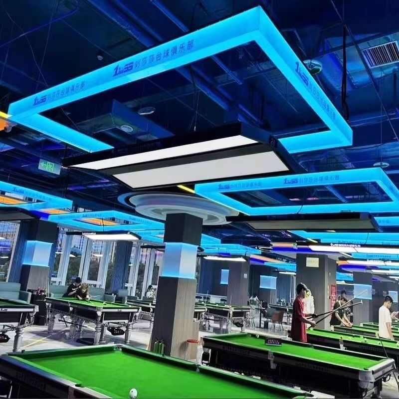 新款3D发光台球桌球氛围灯 亚克变色变光幻彩灯游乐电竟模块LED灯