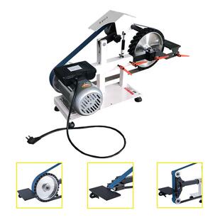 澳插定速110V砂带抛光机出口品质工业级刀具五金打磨去毛刺砂带机