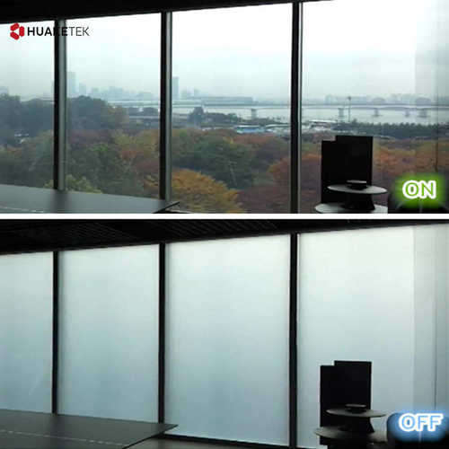 酒店家庭智能控制调光玻璃膜 通电透明断电雾化