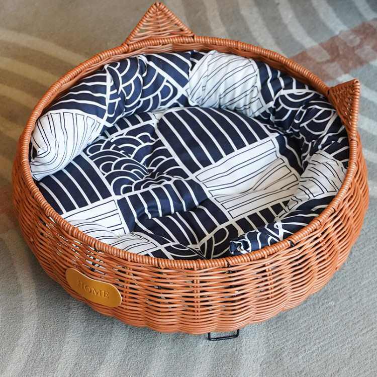 宠物猫咪防潮产房睡觉猫宠物狗猫狗窝窝床保暖仿猫四季猫通用藤窝,宠物/宠物食品及用品,狗窝/屋/帐篷/沙发,淘宝优惠券,粉丝福利购,淘宝优惠卷