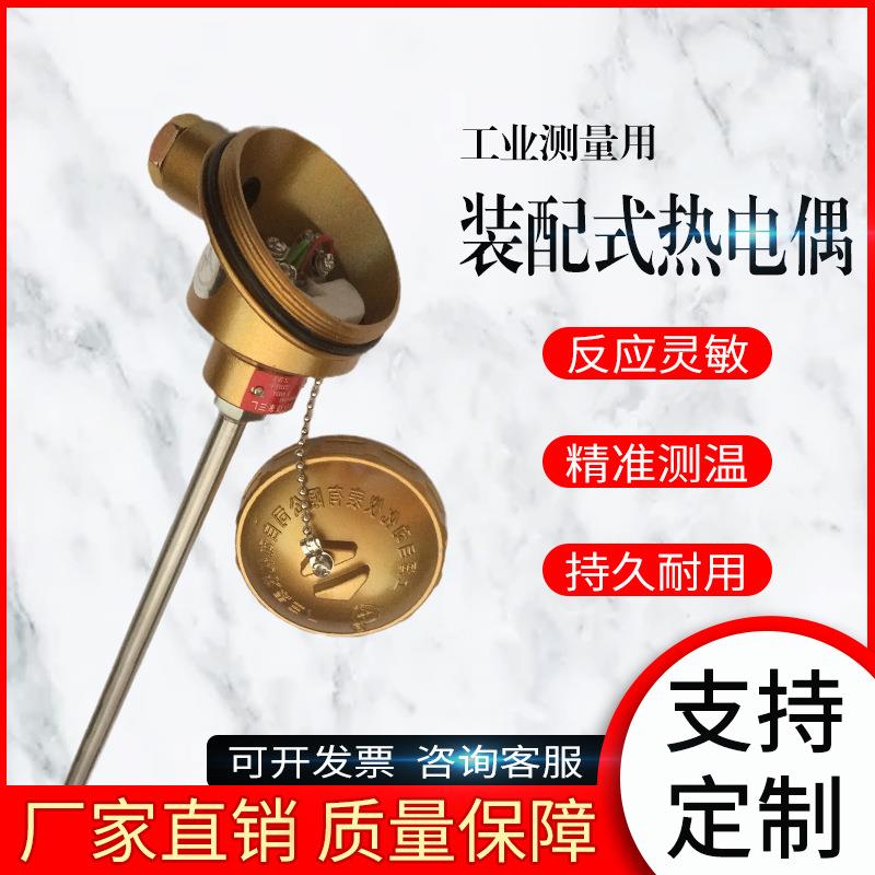 WRN2-120双支装配式热电偶 WRN-120 装配热电偶 阻 0～1800℃高温