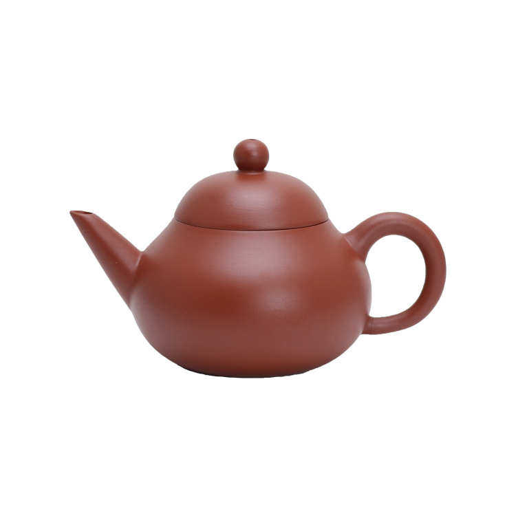 潮州朱泥手拉壶工夫慕古茶壶经典梨形壶家用泡茶壶小容量三杯茶壶