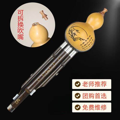 三洛紫竹七孔葫芦丝初级试学生儿童成人专业演奏型Dc Bagf乐器