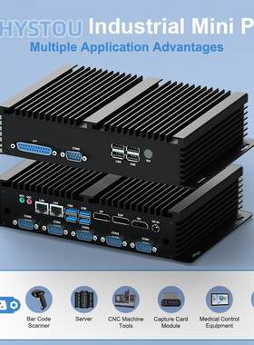 跨境八代i5i7双网三显微型台式组装嵌入式迷你工控机工业小主机