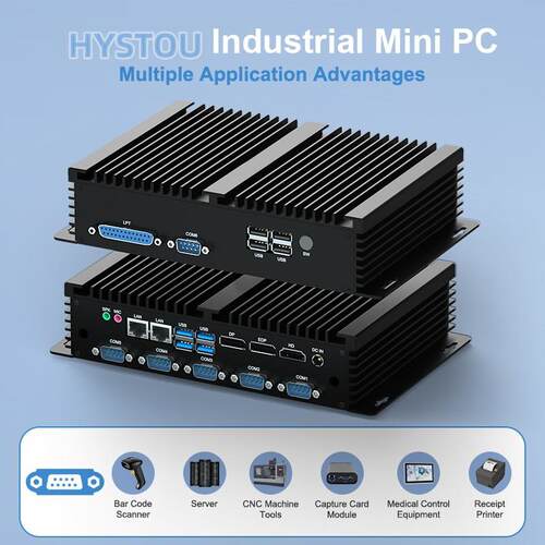 跨境八代i5i7双网三显微型台式组装嵌入式迷你工控机工业小主机
