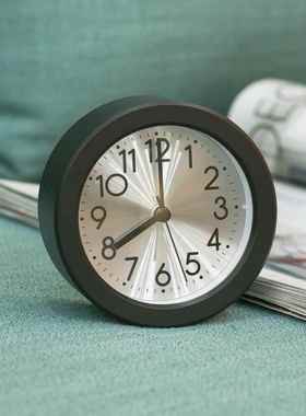 创意金属钟静感FOT音应夜贪睡床头迷你时钟闹质感合金学生光小闹