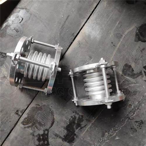 加厚304不锈钢膨胀节金属波纹补偿器双法兰式波纹管伸缩节