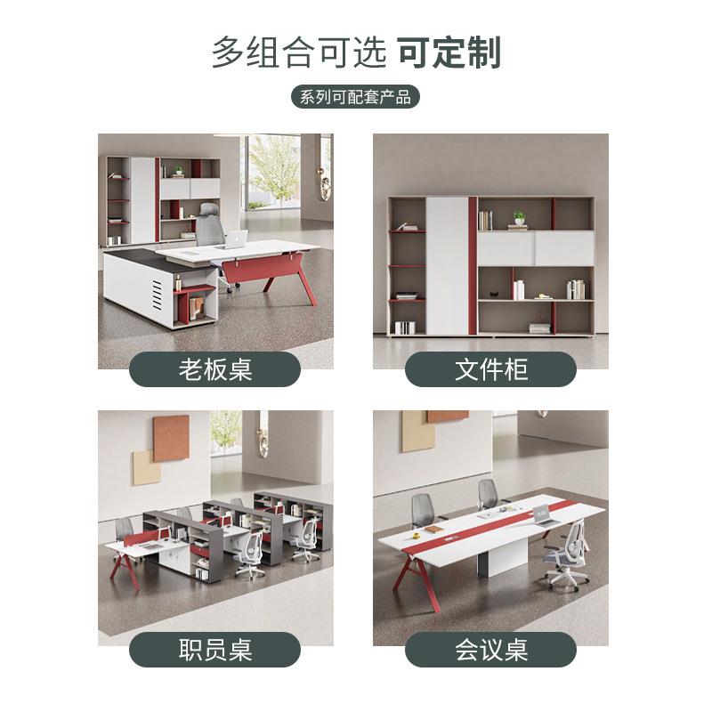LY321财务办公公桌职员简约现代办家电脑具桌员工位桌办室屏风卡