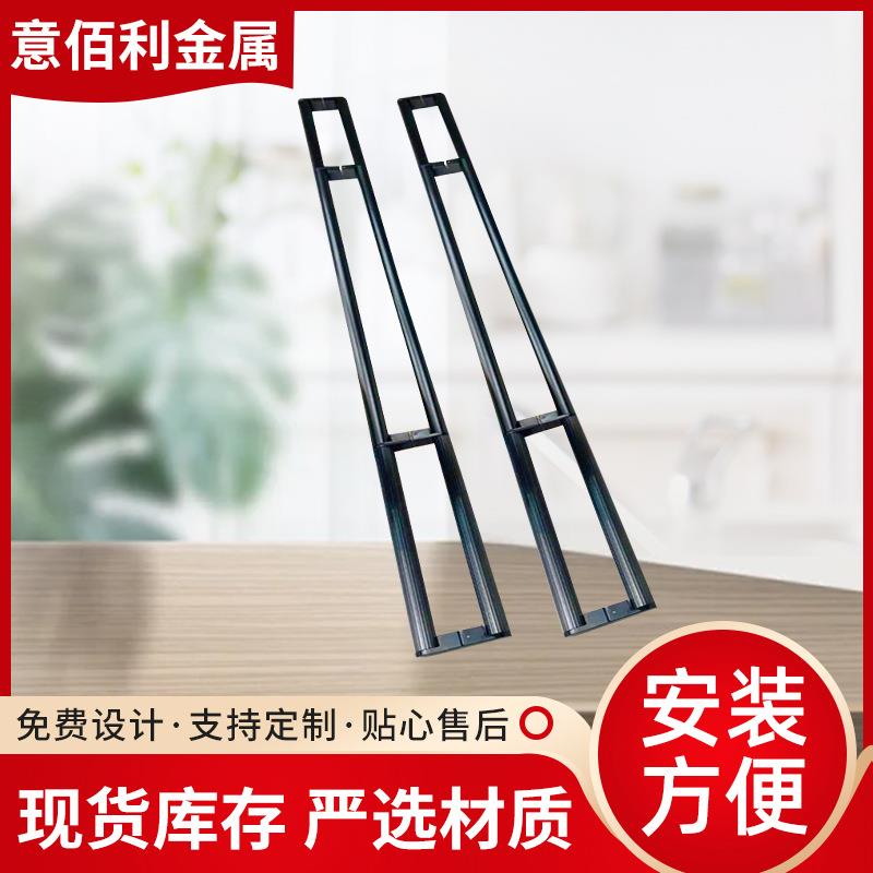 简约时尚拉手柜门创意茶色黑色衣柜门把手不锈钢黑钛条纹拉手