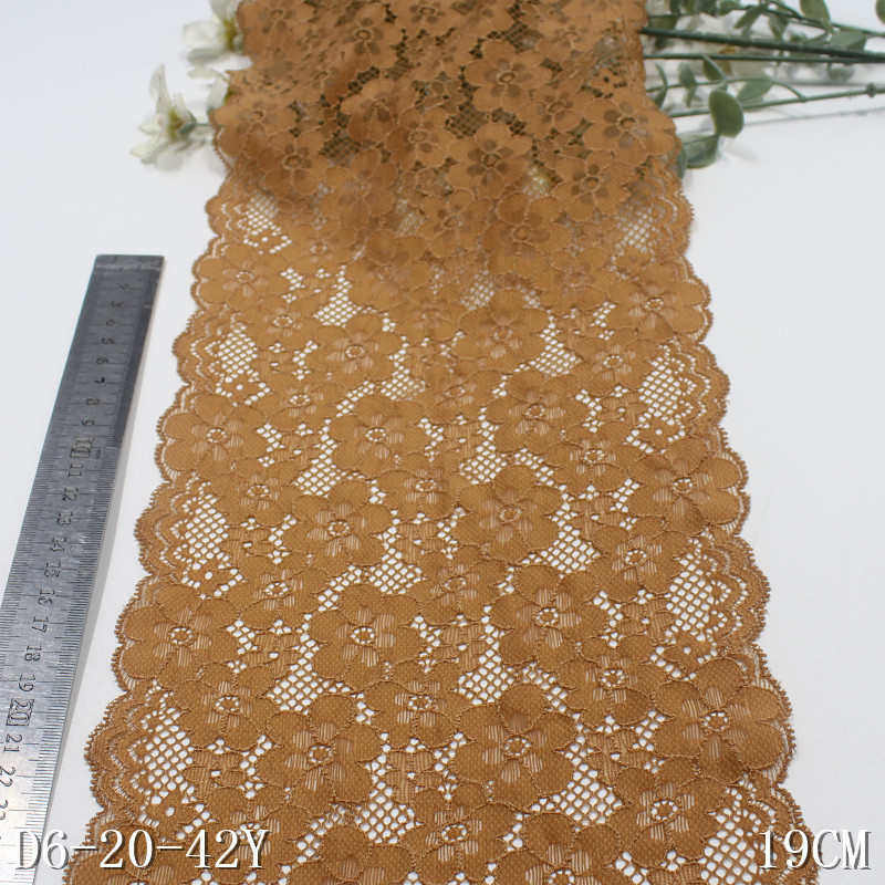 弹力隆幅纺蕾丝花朵满多色经编辅料唐清新服装小家蕾丝花边19cm
