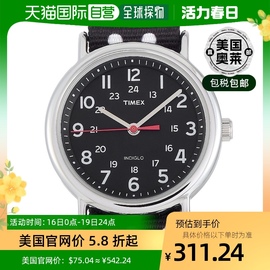 Timex Weekender 黑色波点手表 TW2R63000 多 美国奥莱直发