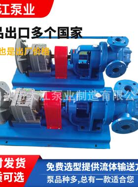 NYP-50不锈钢转子泵减速机驱动保温沥青泵高粘度稠油泵