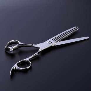 数控CNC美发剪刀440c钢材无痕牙剪数控剪刀理发美发剪刀