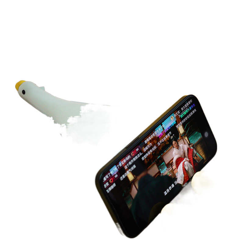 可爱躺平鹅小夜灯伴睡灯卧室硅胶拍拍灯床头氛围睡眠充电生日