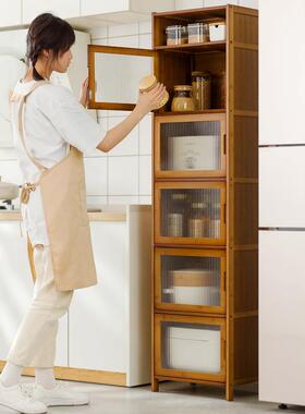 厨房置物架收纳柜子夹缝柜储物柜多层落地锅具冰箱窄缝隙放碗碟盘