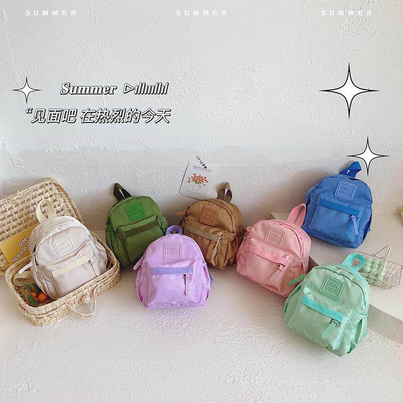 幼儿园儿童双肩包书包男童可爱卡通帆布女孩新款时尚迷你小童背包