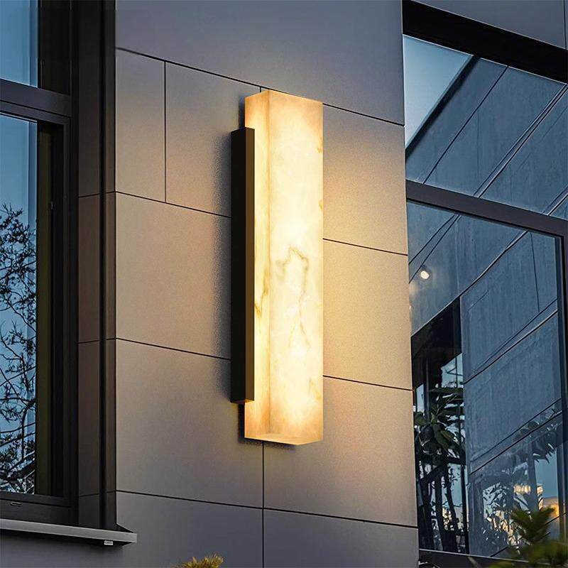 led户外壁灯防水新中式大门壁灯玄关照明灯门庭露台外墙灯别墅门