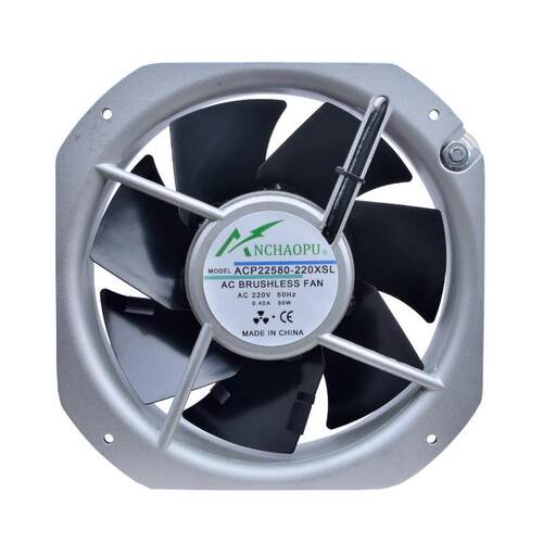 ACP22580 225x225x80mm 金属叶交流AC220V耐高温威图机柜轴流风扇