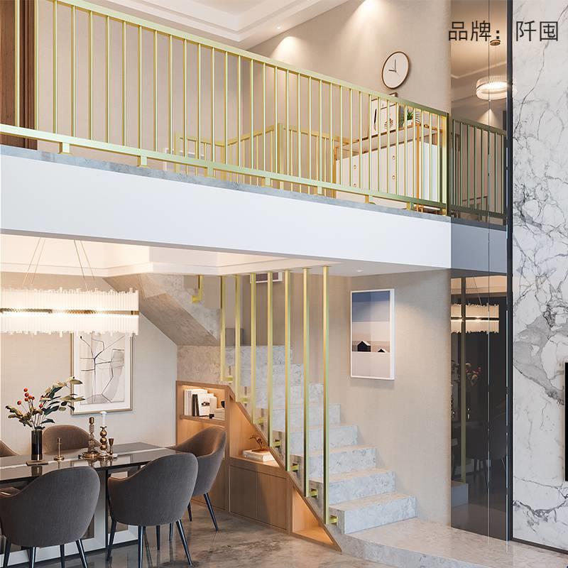 复式楼梯护栏扶手栏杆室内家用欧式阳台围栏酒吧餐厅铁艺窗户栅栏