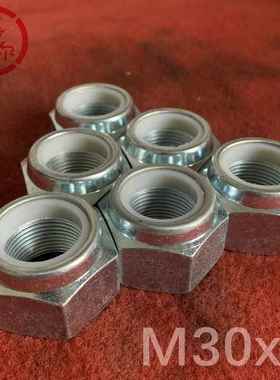 81.8级DIN985龙防松CYZ螺母M2m30*2xM36细牙自锁止退防滑尼镀锌螺