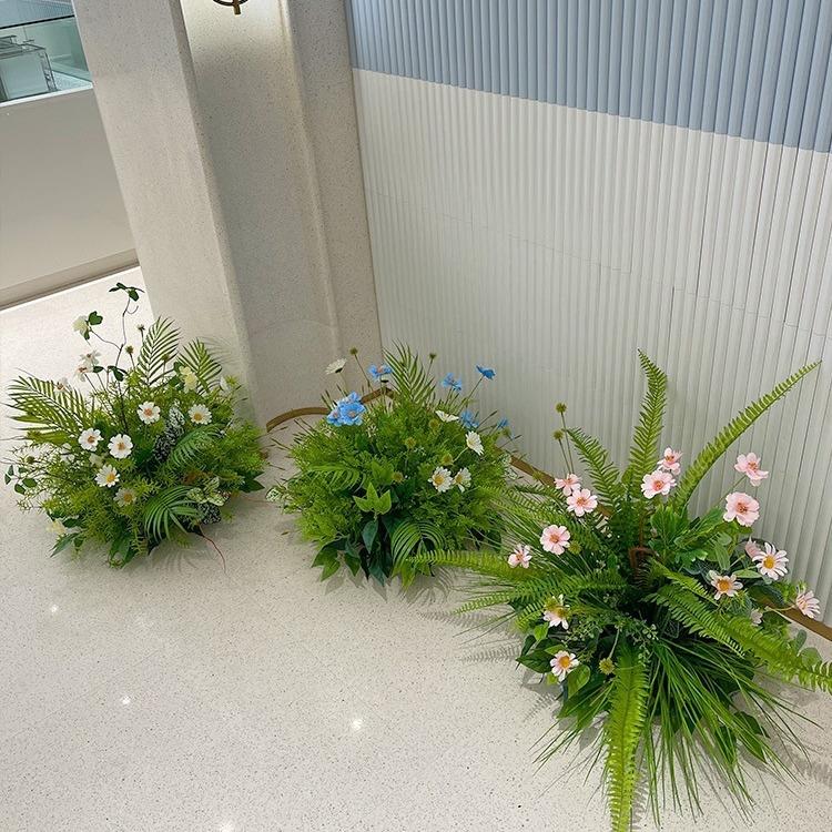 高档落地绿植仿真波斯菊花艺橱窗景观造景服装店样板间婚庆装饰花