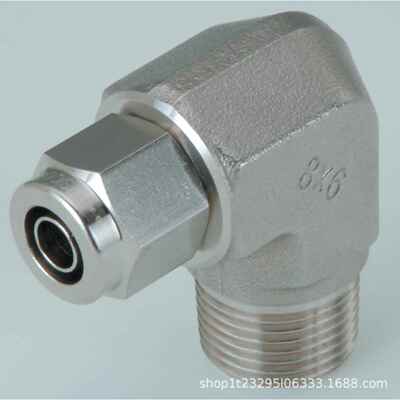 PISCO不锈钢压合接头L型弯头 NSL0860-01 NSL0860-02 NSL0860-03