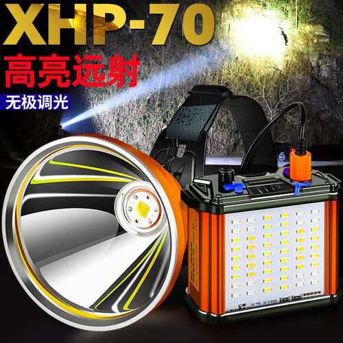 跨境P708锂电强光分体头灯防水大功率LED充电户外矿灯夜钓头戴灯