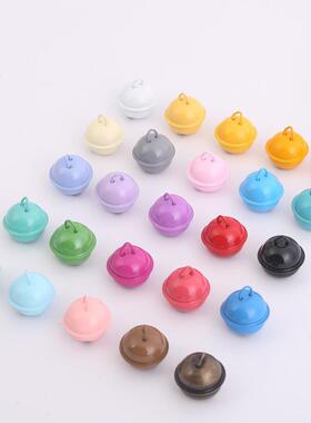 22mm 糖果色烤漆一字铃铛圆铃铛宠物铃铛项圈配件DIY圣诞铃铛彩色